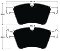 Porterfield Brake Pads for 2011 MERCEDES-BENZ GL550 w/373mm Front Rotor