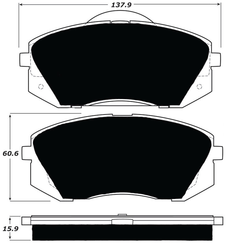 Porterfield Brake Pads for 2016 HYUNDAI Tuscon Fuel Cell