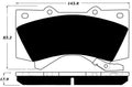 Porterfield Brake Pads for 2013 LEXUS LX 570