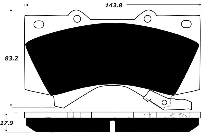 Porterfield Brake Pads for 2010 TOYOTA LANDCRUISER