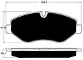 Porterfield Brake Pads for 2010 FREIGHTLINER SPRINTER 2500