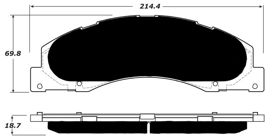 Porterfield Brake Pads for 2010 FORD E150, ECONOLINE