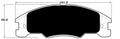Porterfield Brake Pads for 2008 FORD FOCUS