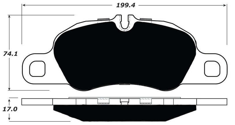 Porterfield Brake Pads for 2015 PORSCHE CAYMAN Coupe S w/Iron Discs
