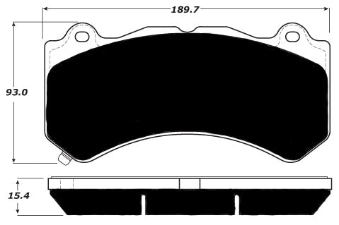 Porterfield Brake Pads for 2017 CHEVROLET Camaro SS Brembo 6 Piston