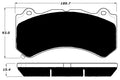 Porterfield Brake Pads for 2016 CHEVROLET Camaro SS Brembo 6 Piston