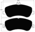 Porterfield Brake Pads for 2012 MERCEDES-BENZ GLK350
