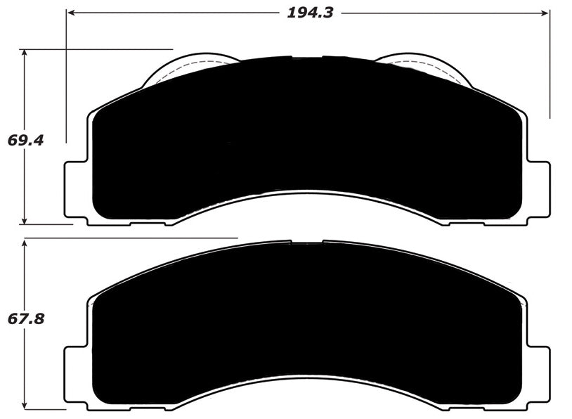 Porterfield Brake Pads for 2012 LINCOLN NAVIGATOR