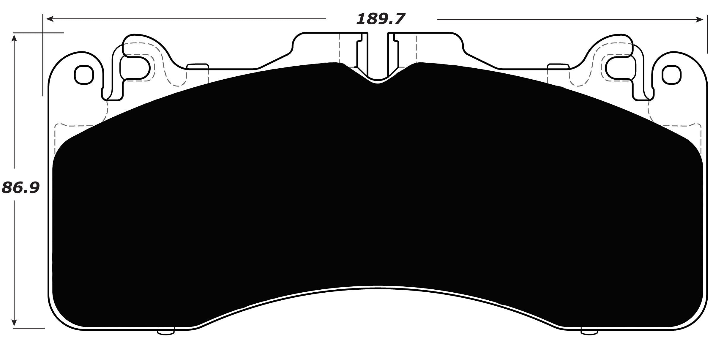 Porterfield Brake Pads for 2017 LEXUS RC-F