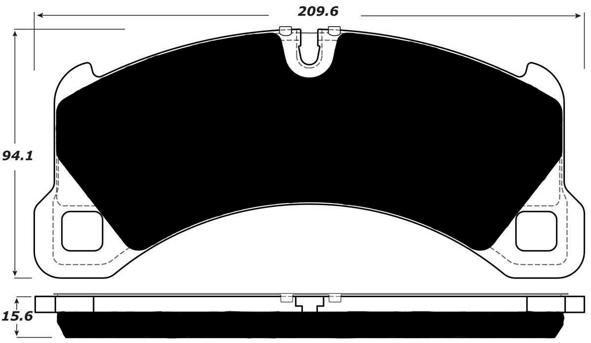 Porterfield Brake Pads for 2014 PORSCHE CAYENNE w/350mm Front Rotor