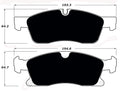 Porterfield Brake Pads for 2012 JEEP GRAND CHEROKEE - w/ 330mm Front Disc