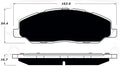 Porterfield Brake Pads for 2013 FORD MUSTANG V6