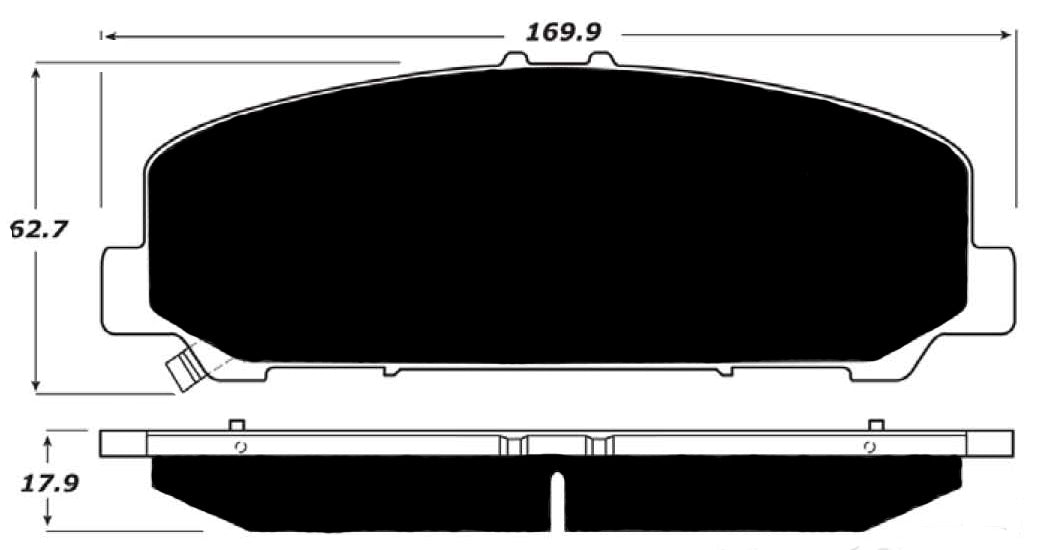 Porterfield Brake Pads for 2015 NISSAN TITAN