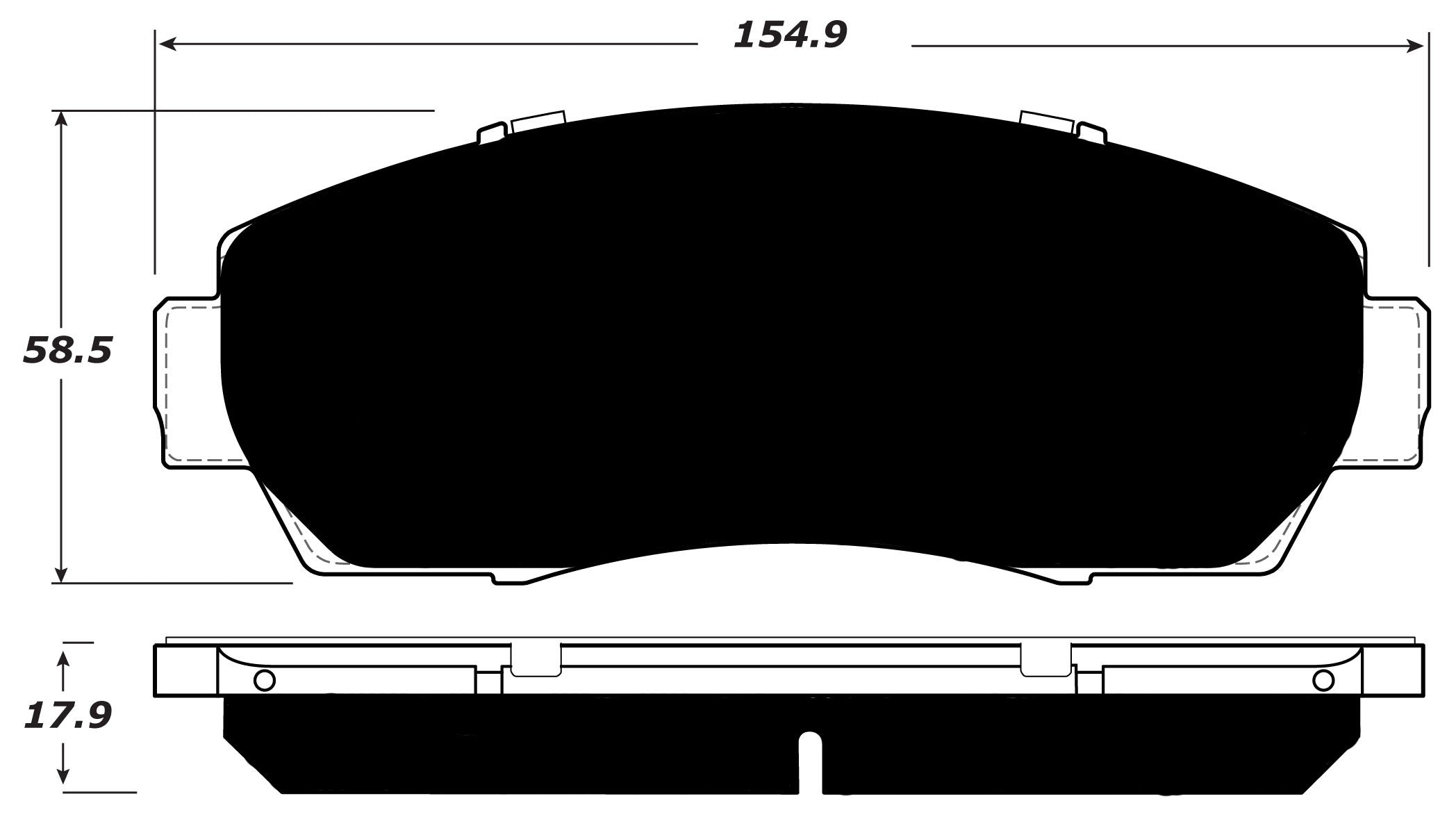 Porterfield Brake Pads for 2016 SUBARU LEGACY WAGON 2.5i