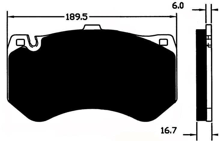 Porterfield Brake Pads for 2014 MERCEDES-BENZ E63 AMG - w/Ceramic Discs