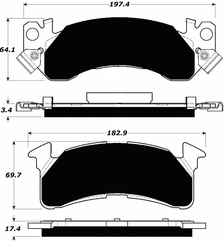 Porterfield Brake Pads for 1989 GMC SUBURBAN 2500 2WD