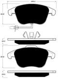 Porterfield Brake Pads for 2014 AUDI Allroad - w/314mm Front Disc