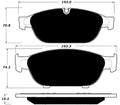 Porterfield Brake Pads for 2017 AUDI A6 3.0T