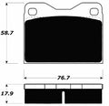 Porterfield Brake Pads for 1976 AUDI 100