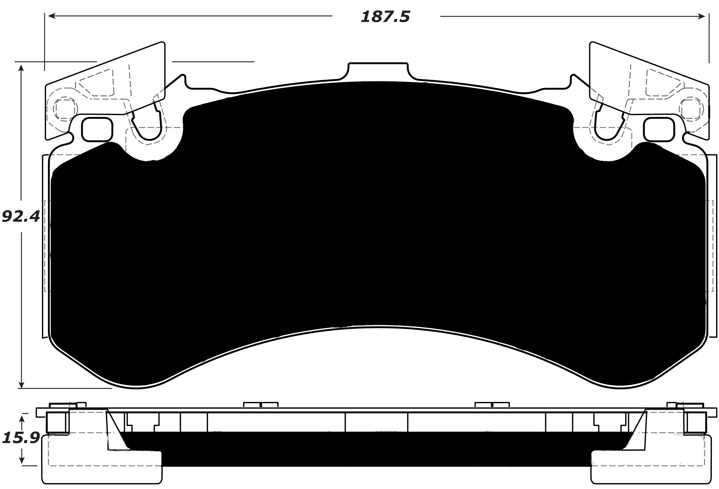 Porterfield Brake Pads for 2018 AUDI A8/A8 Quattro - Iron Discs w/400mm Front Discs