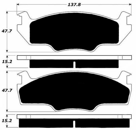 Porterfield Brake Pads for 1981 VOLKSWAGEN RABBIT Convertible