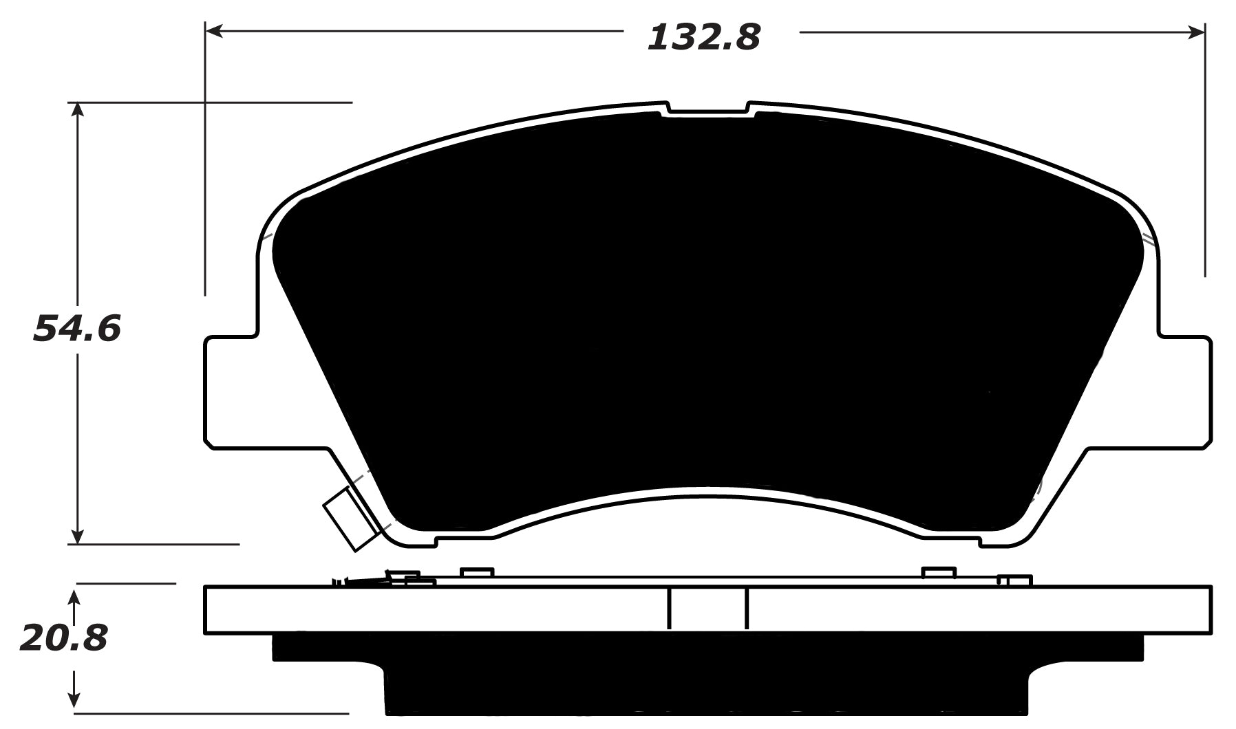Porterfield Brake Pads for 2013 HYUNDAI ACCENT
