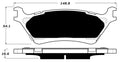 Porterfield Brake Pads for 2015 FORD F150 2WD W/MANUAL PB