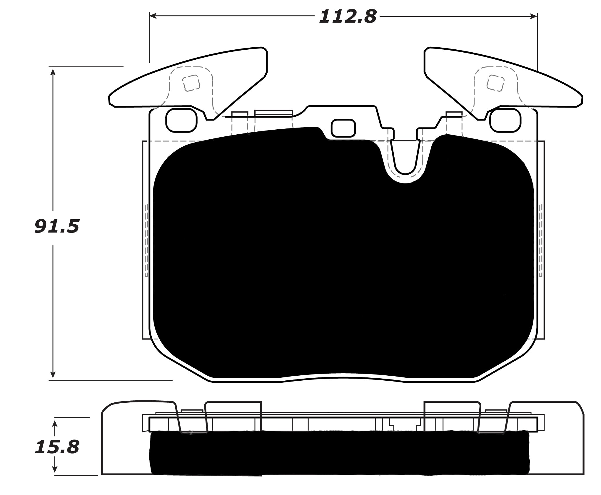 Porterfield Brake Pads for 2013 BMW 335 Sedan - Exc M Sport Brakes