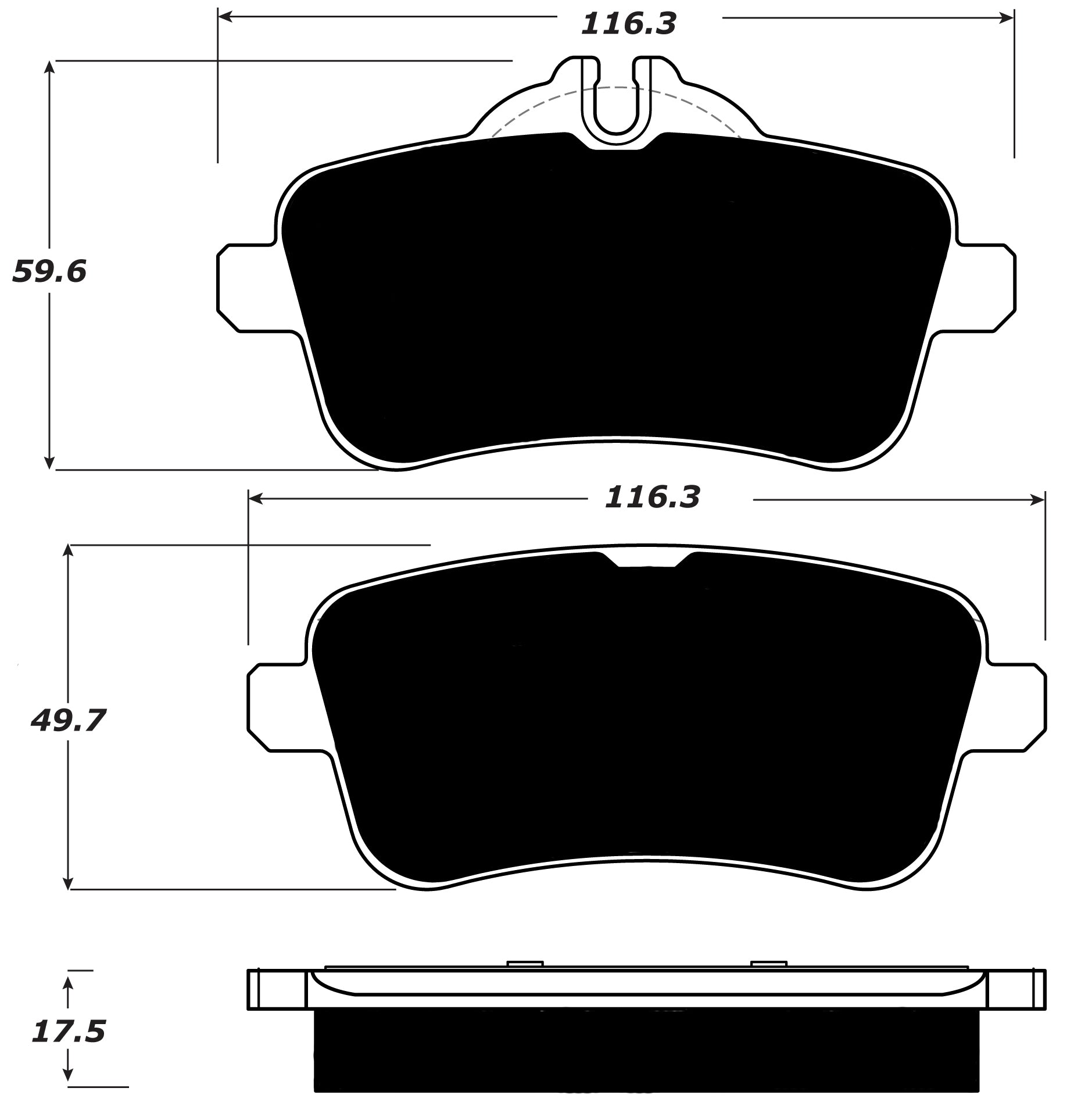 Porterfield Brake Pads for 2013 MERCEDES-BENZ GL450