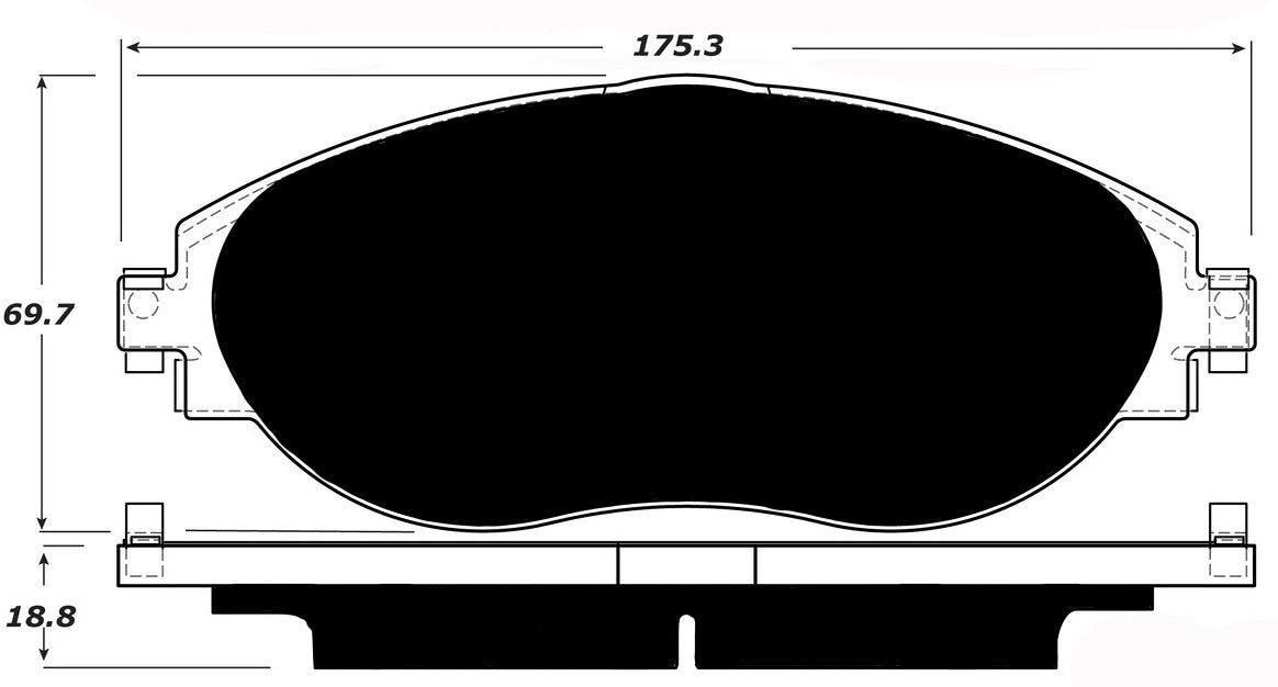 Porterfield Brake Pads for 2016 VOLKSWAGEN GTI - Performance Pkg