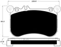 Porterfield Brake Pads for 2012 MERCEDES-BENZ CLS550