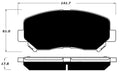 Porterfield Brake Pads for 2014 DODGE DART