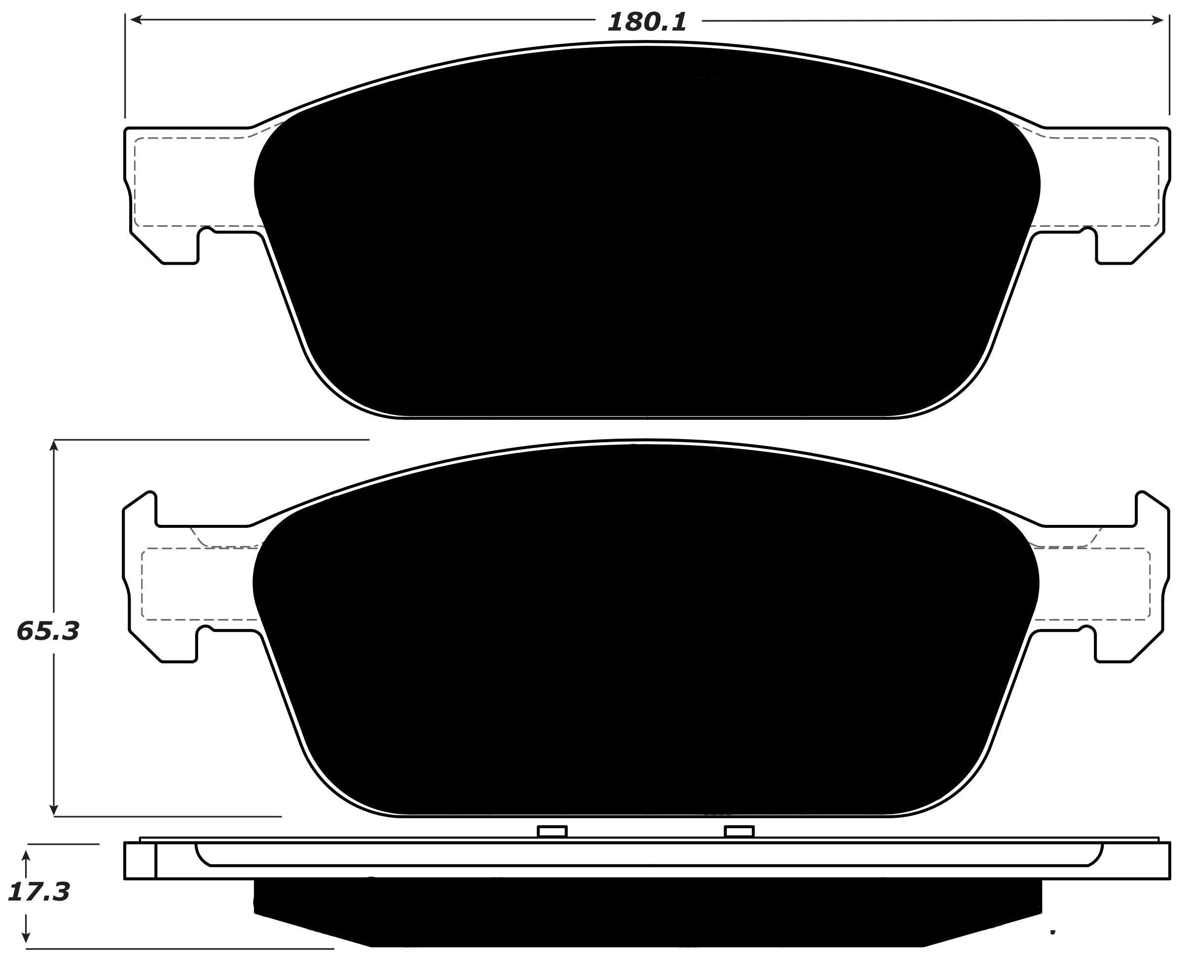 Porterfield Brake Pads for 2015 LINCOLN MKC