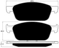Porterfield Brake Pads for 2018 FORD ESCAPE 2.0L