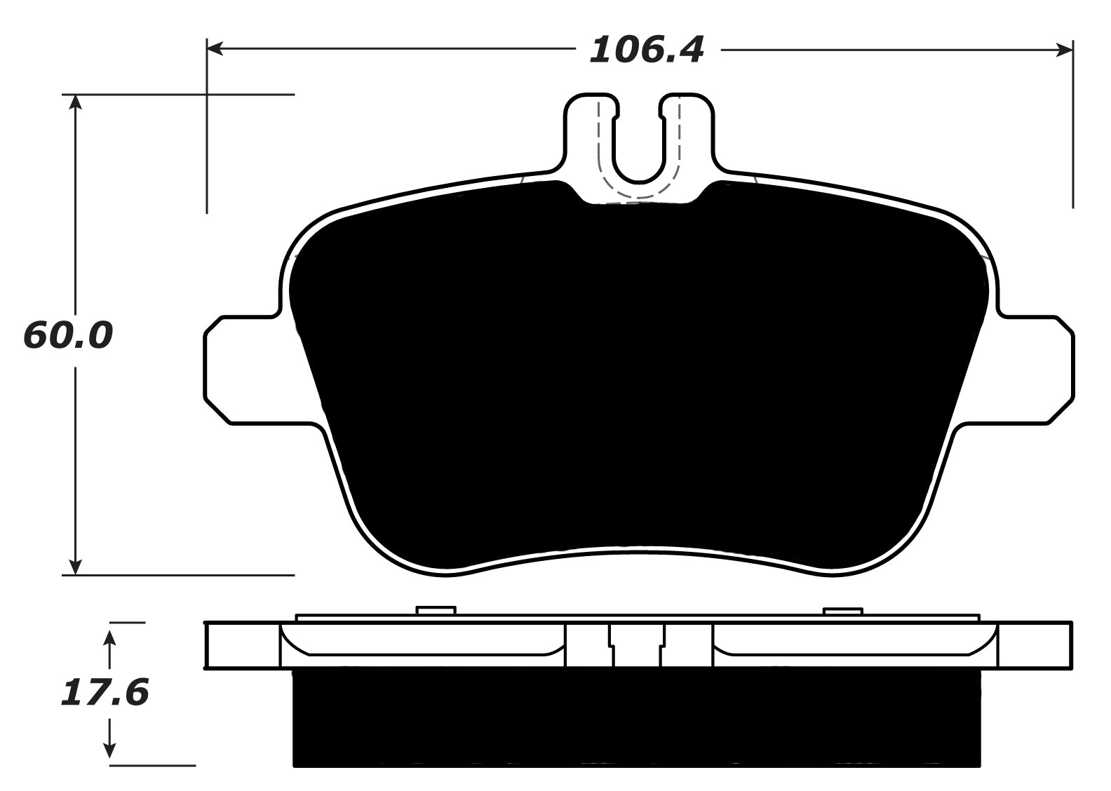 Porterfield Brake Pads for 2017 MERCEDES-BENZ CLA250 4MATIC