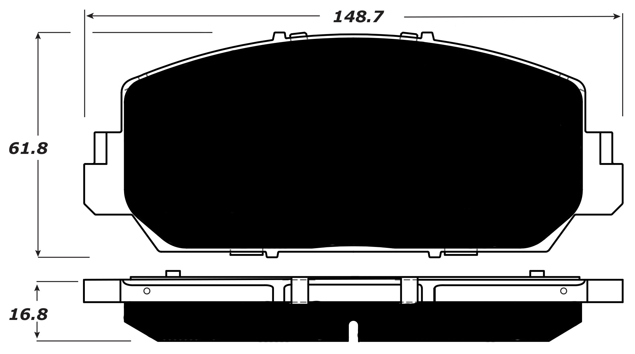 Porterfield Brake Pads for 2018 ACURA RLX