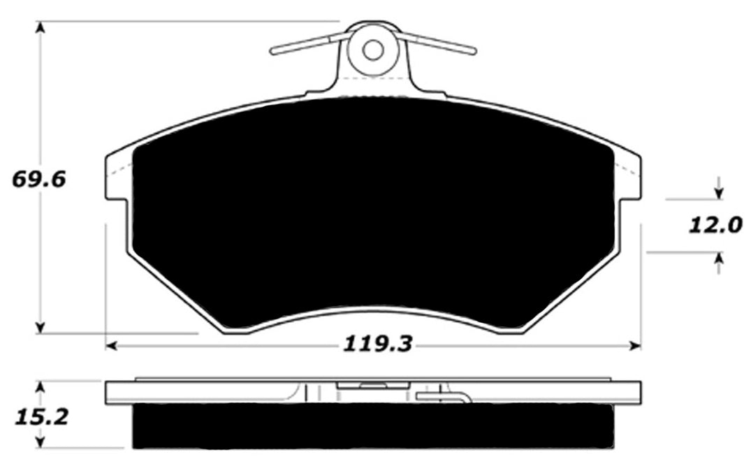Porterfield Brake Pads for 1993 VOLKSWAGEN GOLF III