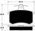 Porterfield Brake Pads for 1980 AUDI 5000 Turbo Gas
