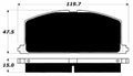 Porterfield Brake Pads for 1988 TOYOTA COROLLA FX-16 GT-S