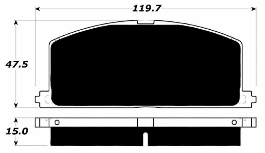 Porterfield Brake Pads for 1992 TOYOTA COROLLA Sedan