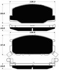 Porterfield Brake Pads for 1983 TOYOTA CELICA GT-S