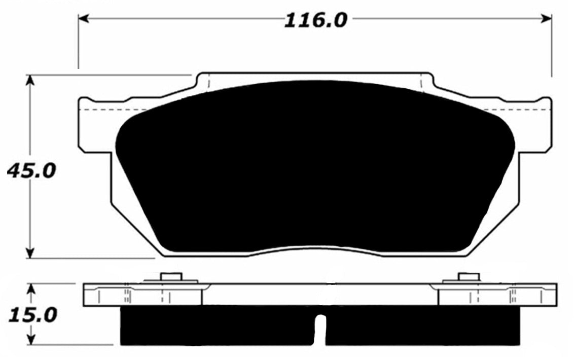 Porterfield Brake Pads for 1984 HONDA PRELUDE