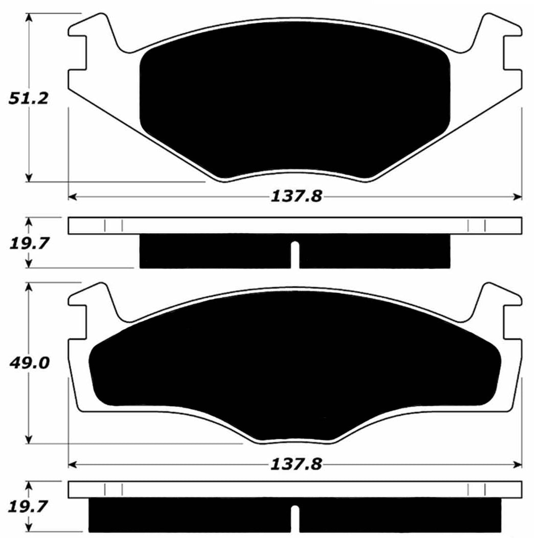 Porterfield Brake Pads for 1988 VOLKSWAGEN GOLF