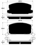 Porterfield Brake Pads for 1984 TOYOTA COROLLA Coupe