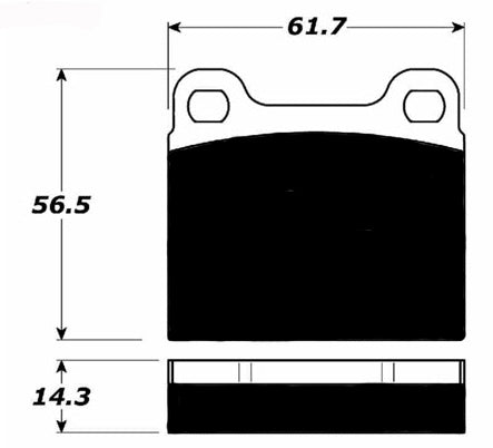 Porterfield Brake Pads for 1964 PORSCHE 356
