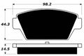 Porterfield Brake Pads for 1994 MITSUBISHI Eclipse 4WD Turbo D27A Model