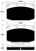 Porterfield Brake Pads for 1986 MAZDA RX 7 Turbo
