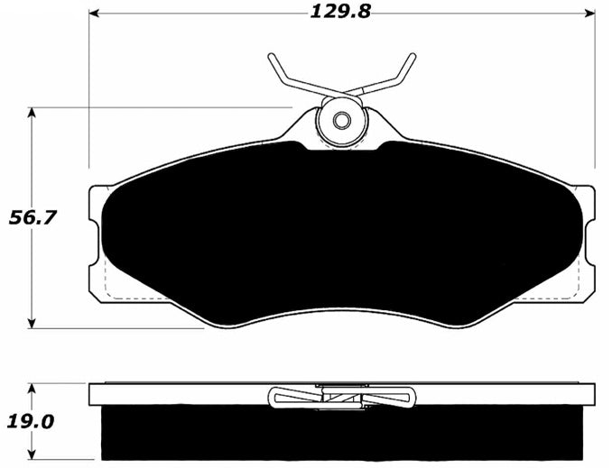 Porterfield Brake Pads for 1986 VOLKSWAGEN VANAGON