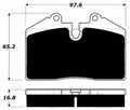 Porterfield Brake Pads for 1981 PORSCHE 930