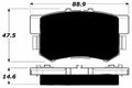 Porterfield Brake Pads for 1993 HONDA ACCORD Wagon LX w/ABS